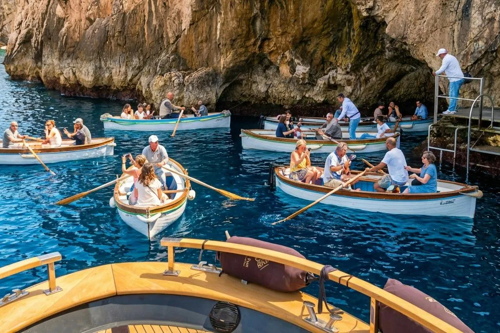 Capri: Tour guidato in barca + Brunch + Bevande + Snorkeling
