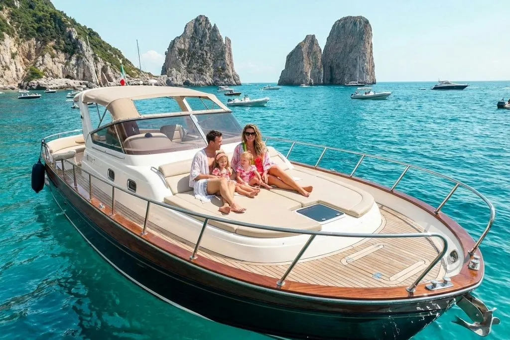 Capri: Tour guidato in barca + Brunch + Bevande + Snorkeling