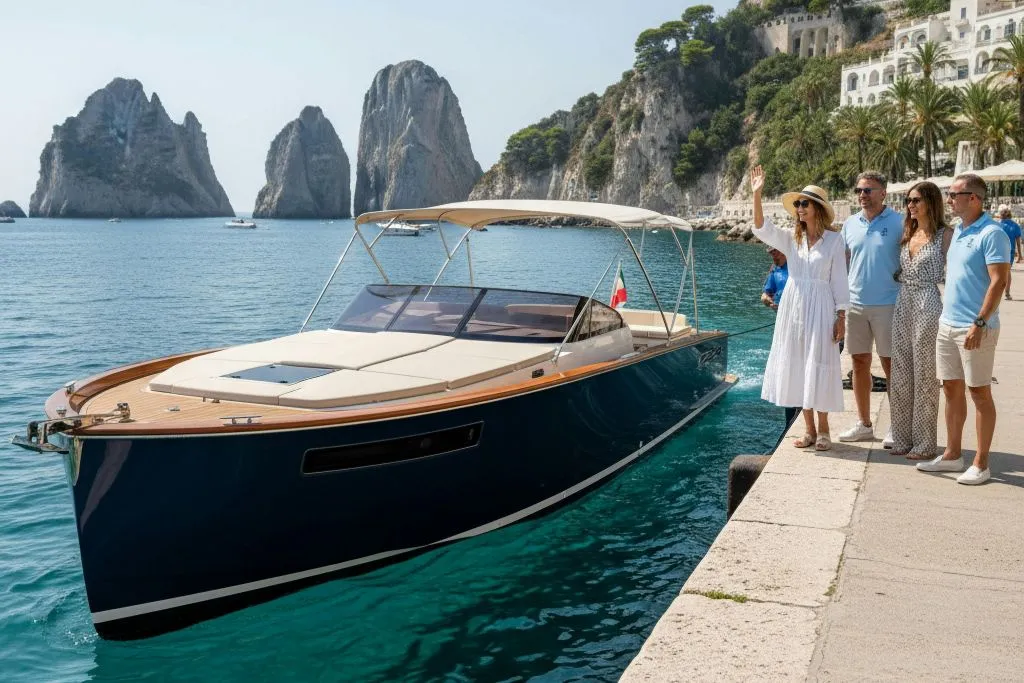 Capri: Tour in barca da Positano + Brunch + Bevande + Snorkeling