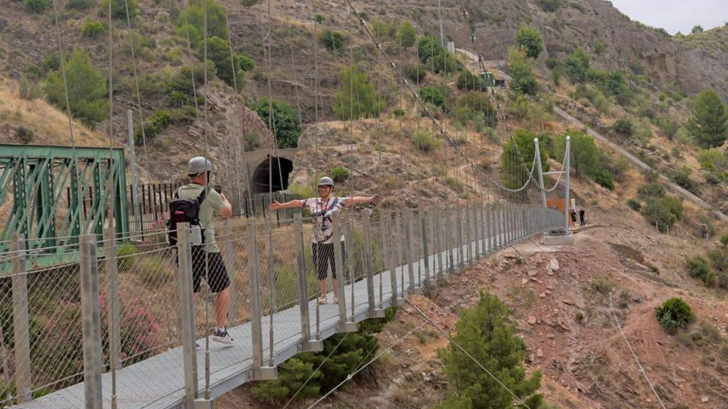 Caminito del Rey: Tour guiado en francés + Traslado de ida