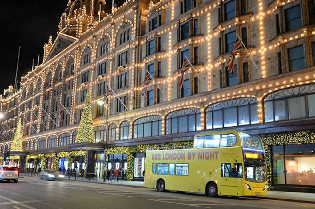 Londra: Tour guidato delle luci di Natale in autobus