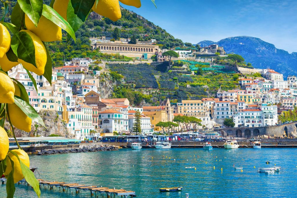 Côte amalfitaine & Pompéi : Excursion d'une journée au départ de Rome + Dégustation de Limoncello