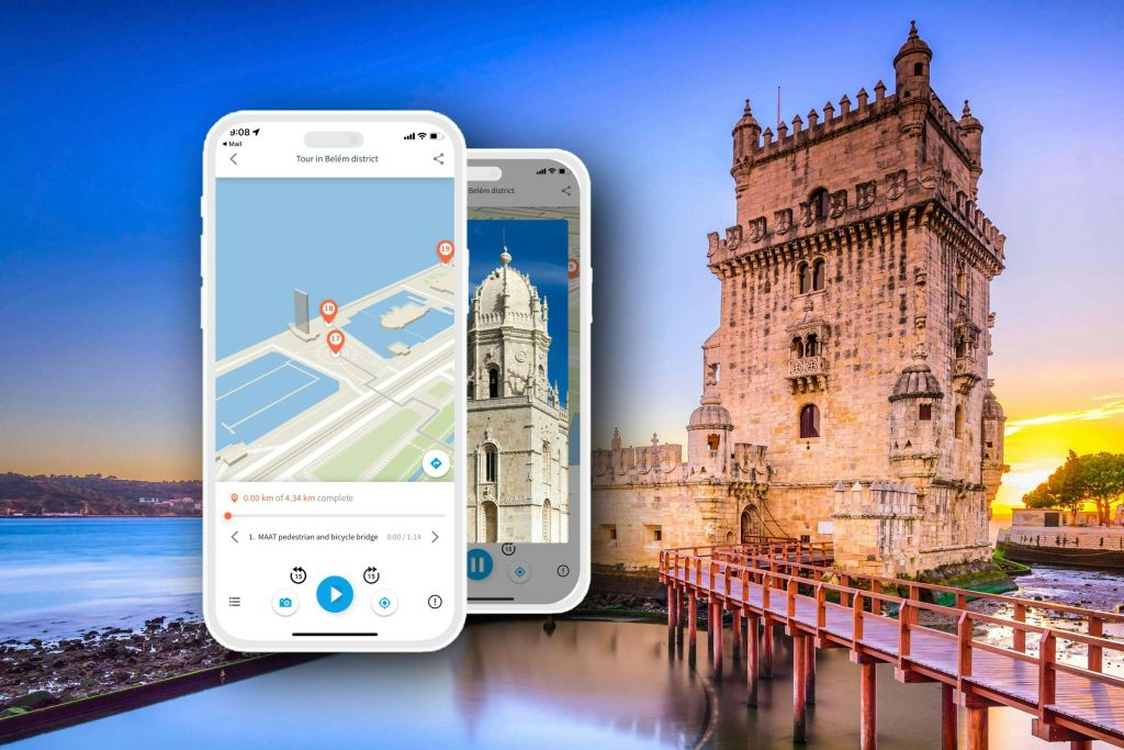 App de audioguia da TouringBee para Belém em Lisboa