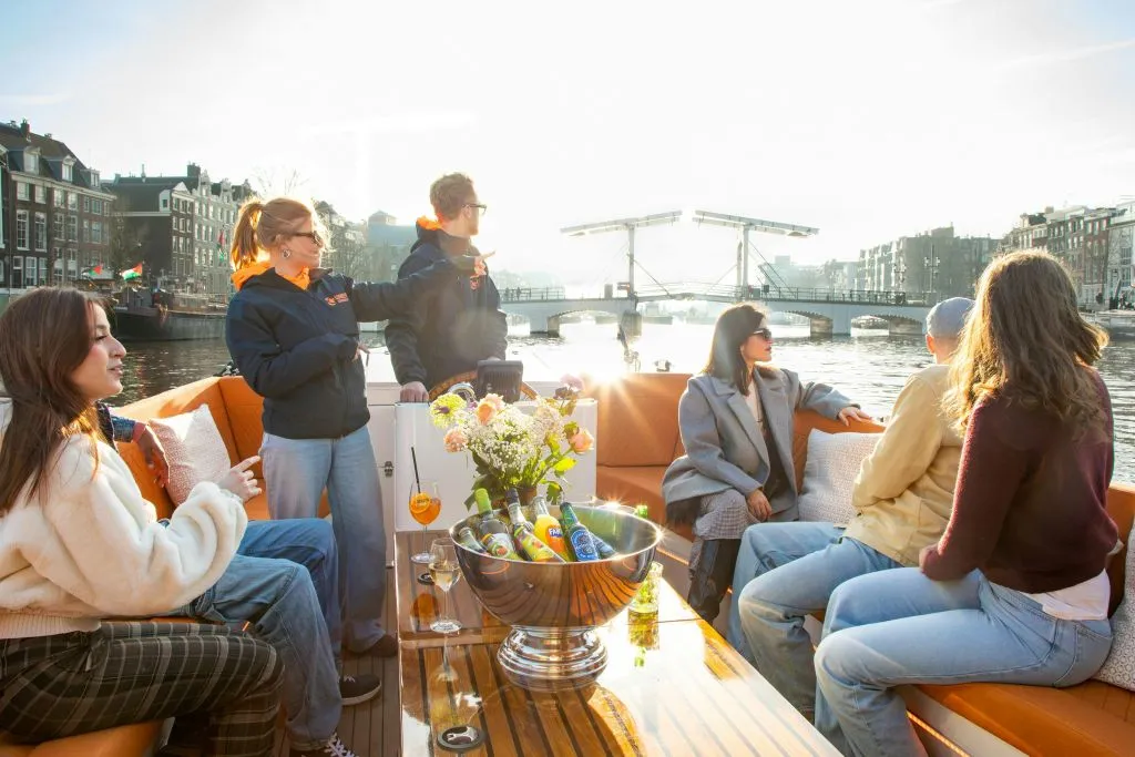 Amsterdam: Crucero de lujo en barco abierto