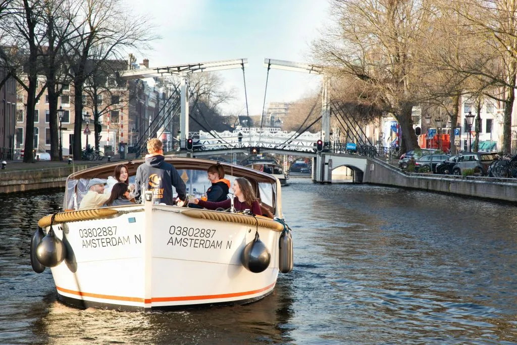 Amsterdam: Crucero de lujo en barco abierto