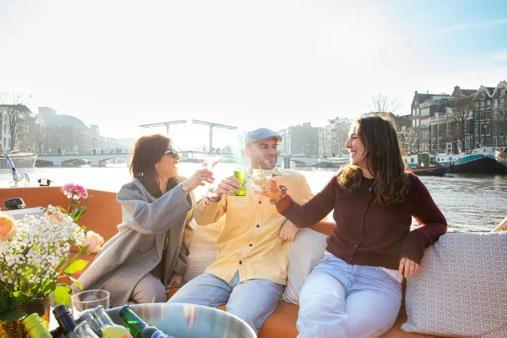 Amsterdam: Crucero de lujo en barco abierto