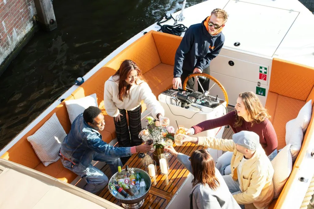 Amsterdam: Crucero de lujo en barco abierto
