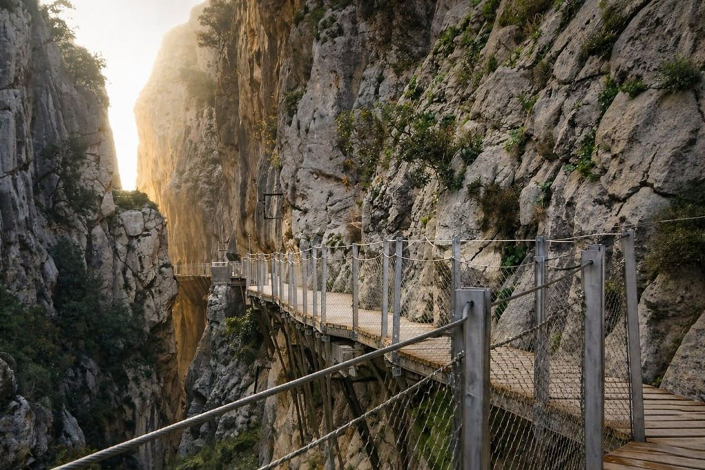 Caminito del Rey: Tour guiado + Transporte de ida y vuelta