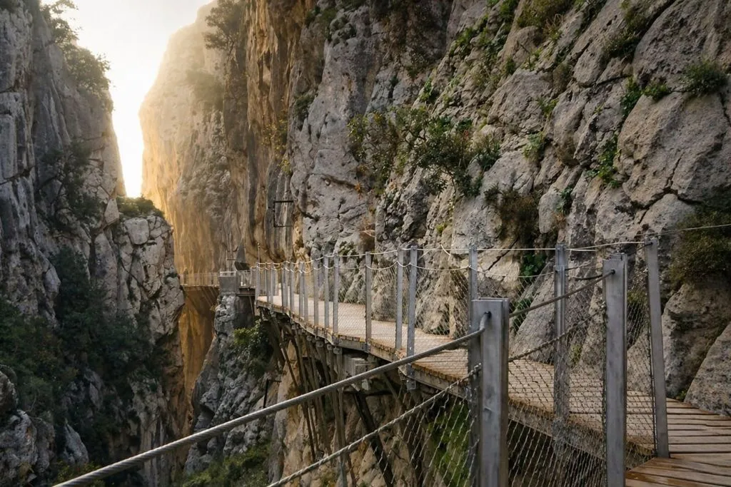 Caminito del Rey: Tour guiado + Transporte de ida y vuelta