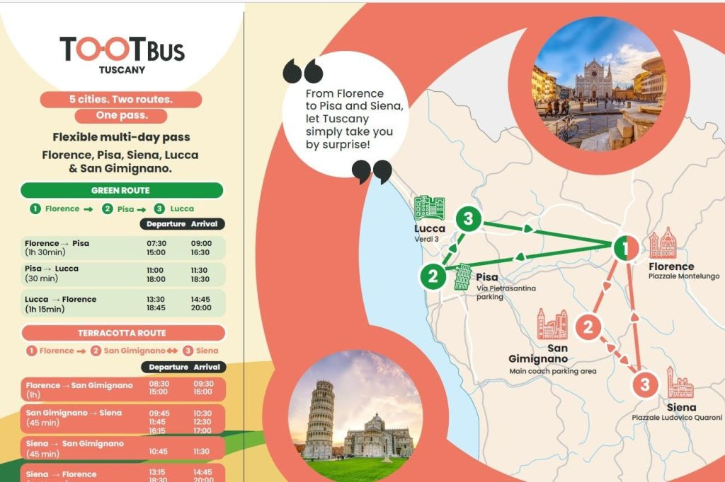 Toscana: tour in autobus da 2, 3 o 5 giorni da Firenze