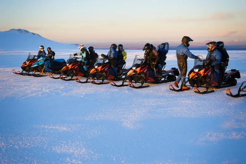Langjökull Glacier: Guided Snowmobile Experience + Pickup from Reykjavik