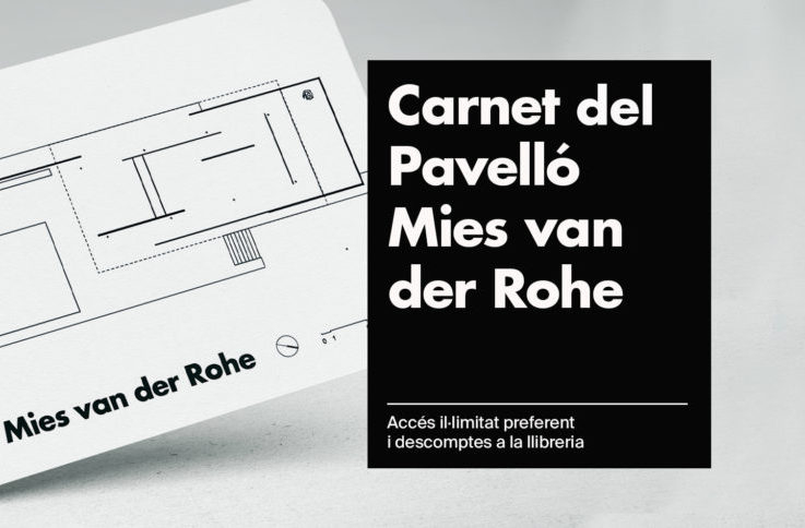 Tarjeta del Pabellón Mies van der Rohe