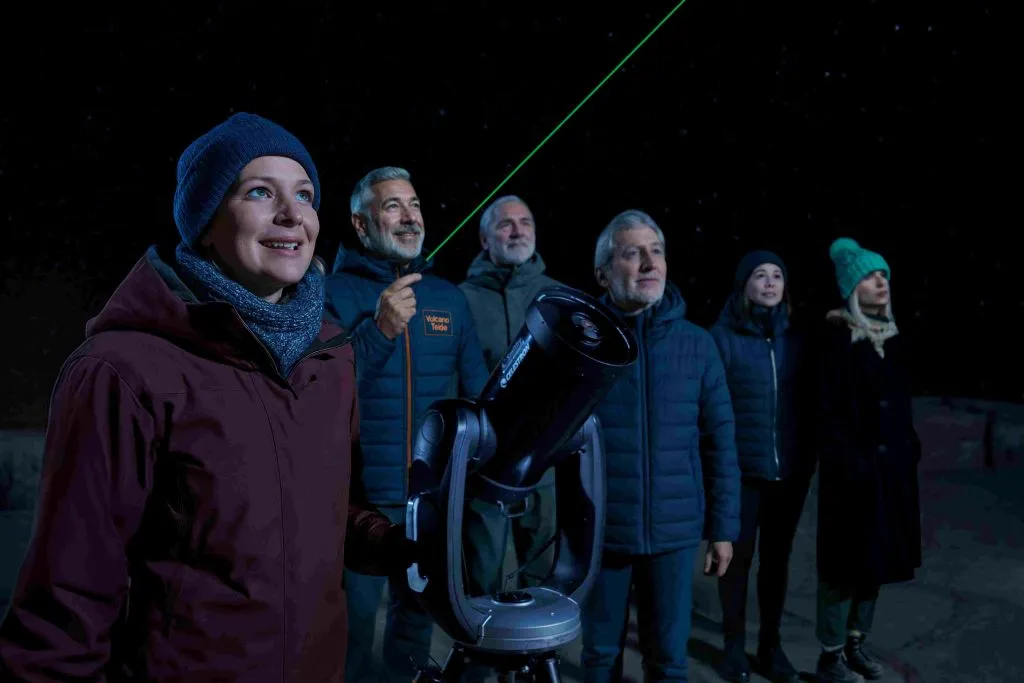 Observación de estrellas en el Teide