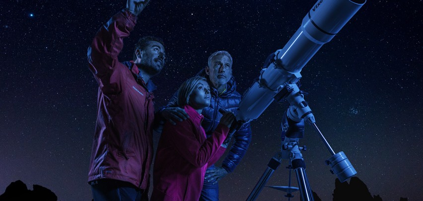 Observación de estrellas en el Teide