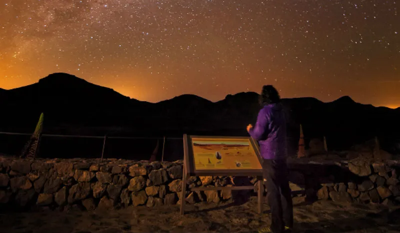 Observación de estrellas en el Teide