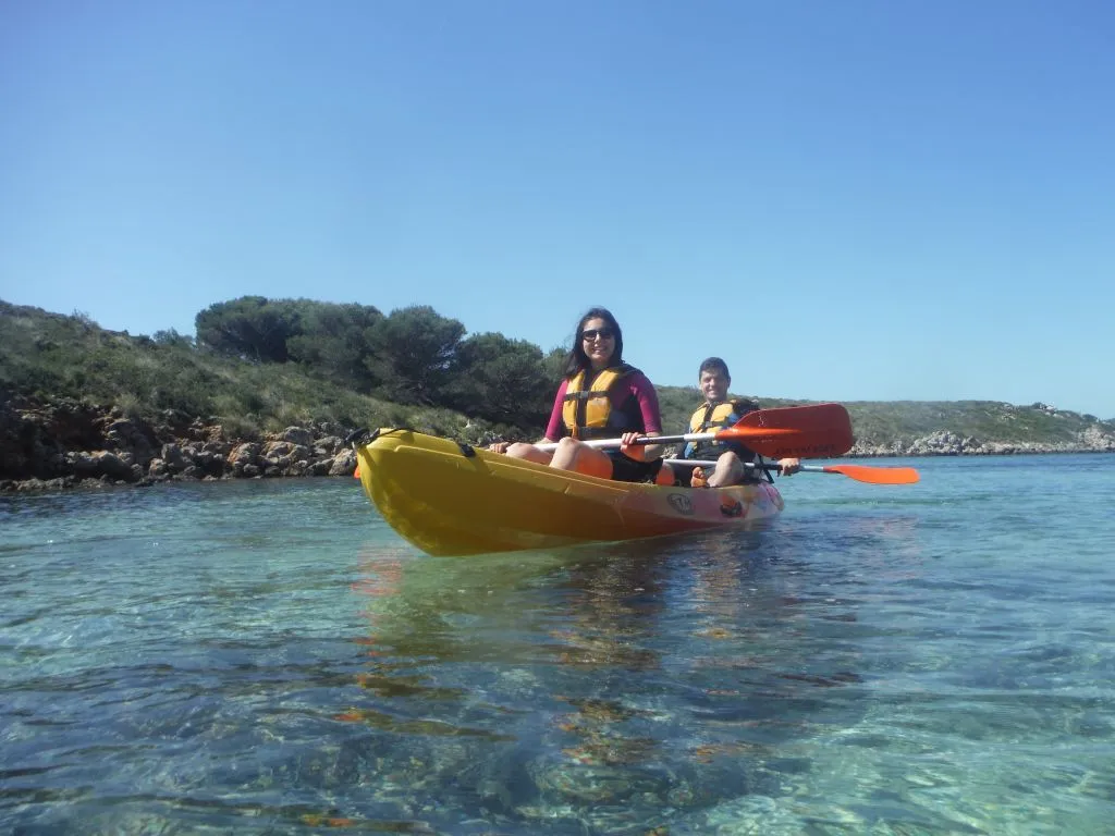 Excursión en kayak por la bahía de Fornells