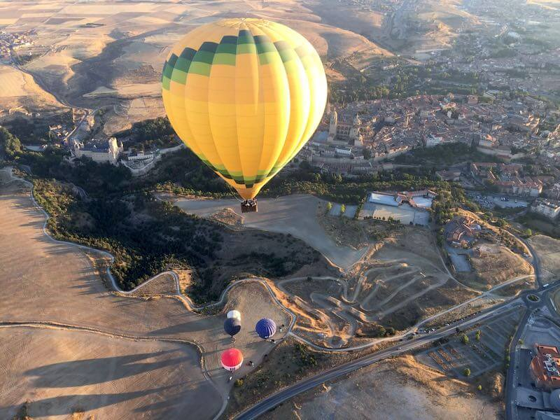 Balloon Flight over Segovia with Transport from Madrid