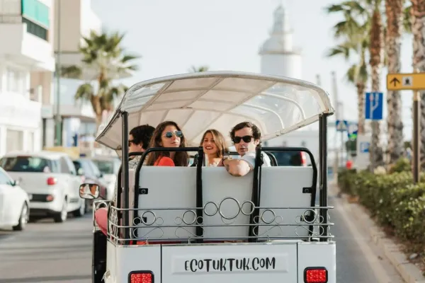 Málaga: Tour de 1 hora en Tuk Tuk Eléctrico Privado