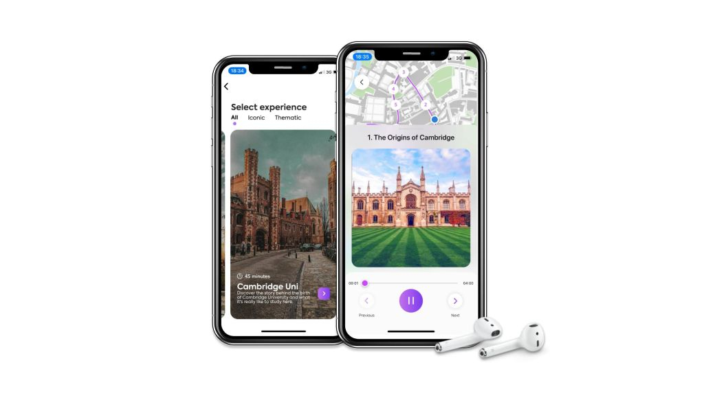 Visit to Cambridge with audioguide