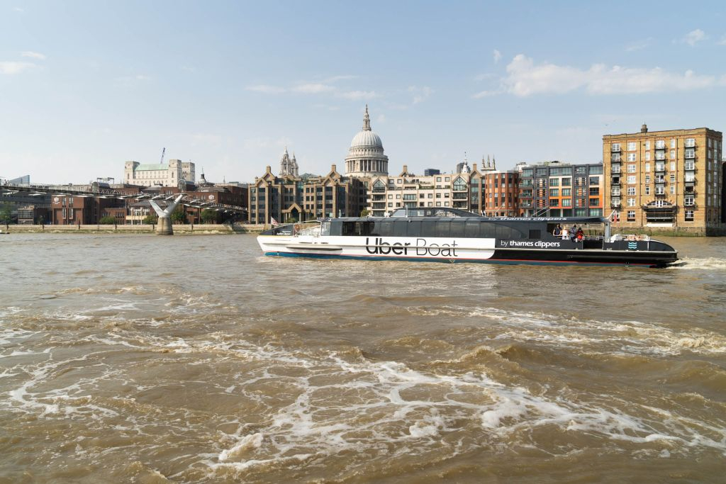 Bateau Uber de Thames Clippers : Trajet simple