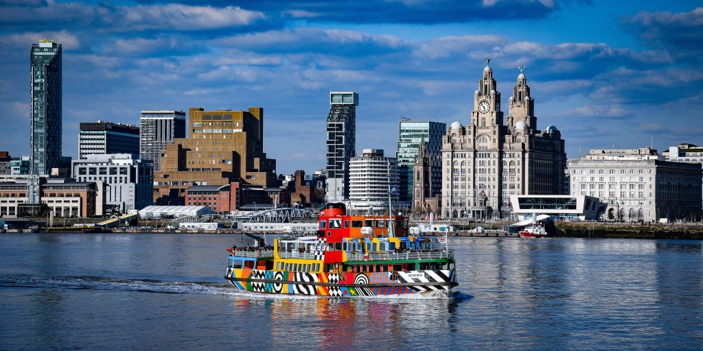 Crucero por el río de Liverpool y recorrido en autobús turístico