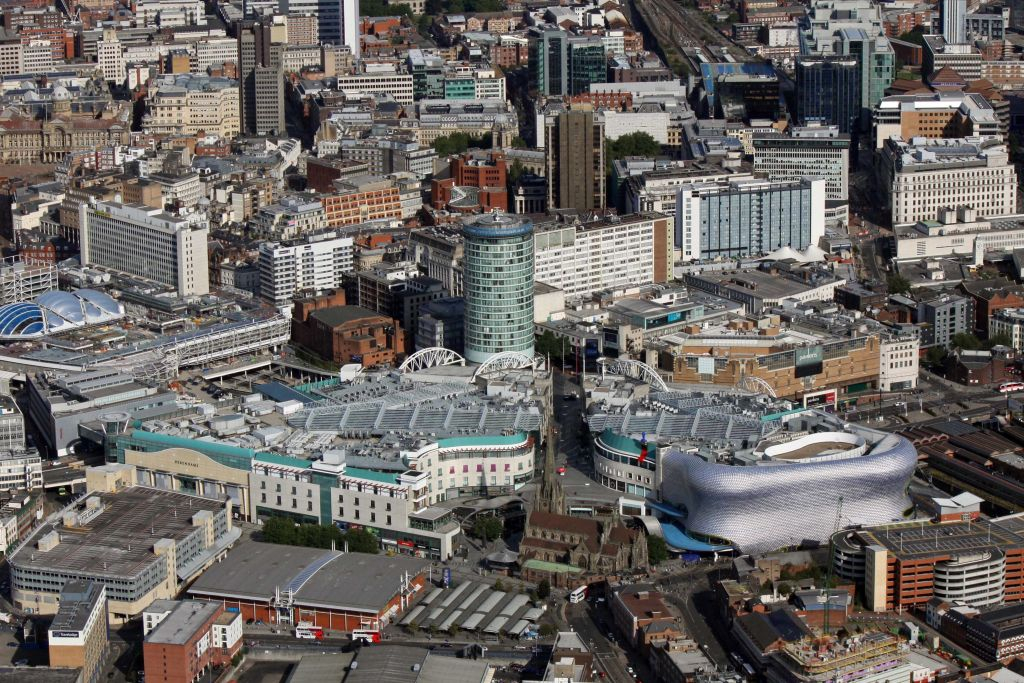 Passeio a pé pelo Birmingham City Centre