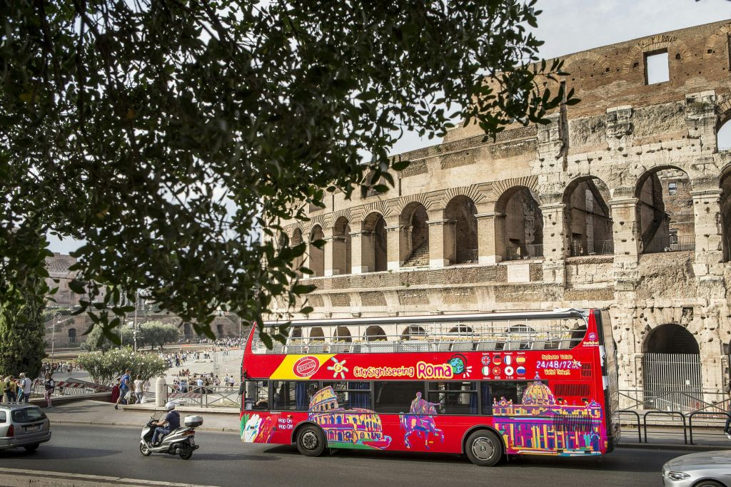 City Sightseeing Rome : Visite guidée en bus Hop-on Hop-off panoramique