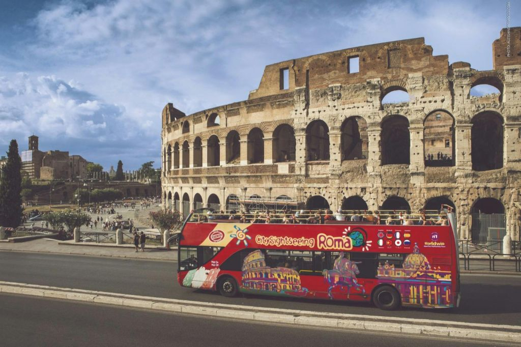 City Sightseeing Rome : Visite guidée en bus Hop-on Hop-off panoramique