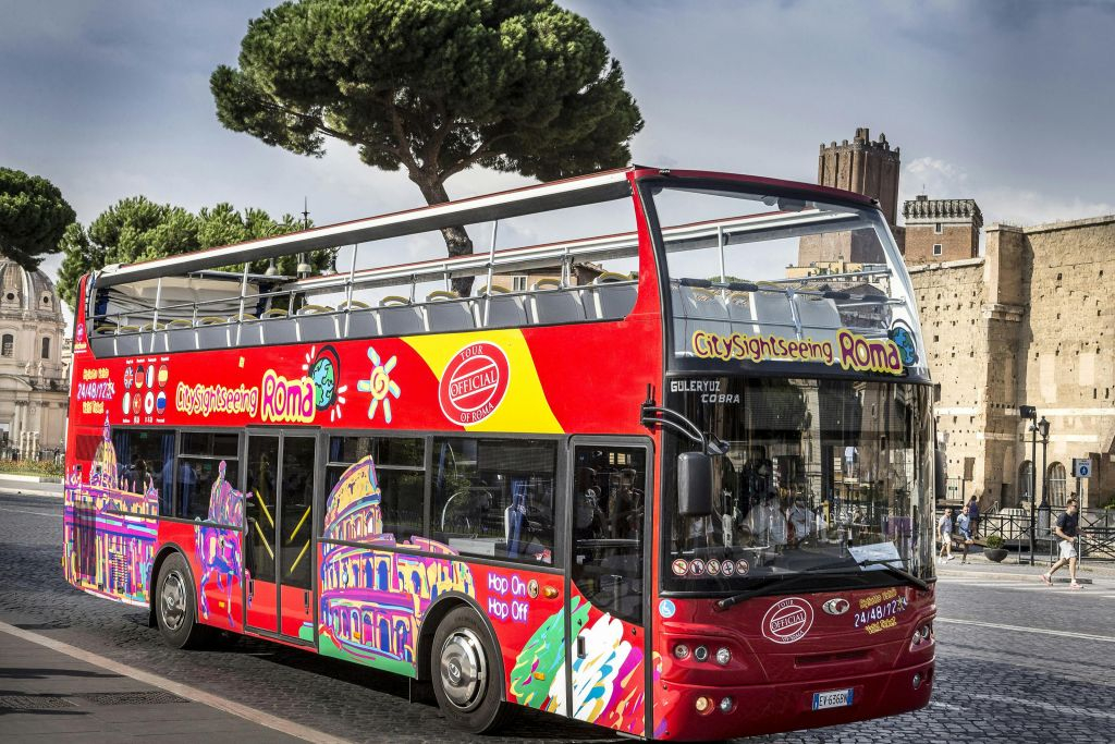 City Sightseeing Rome : Visite guidée en bus Hop-on Hop-off panoramique