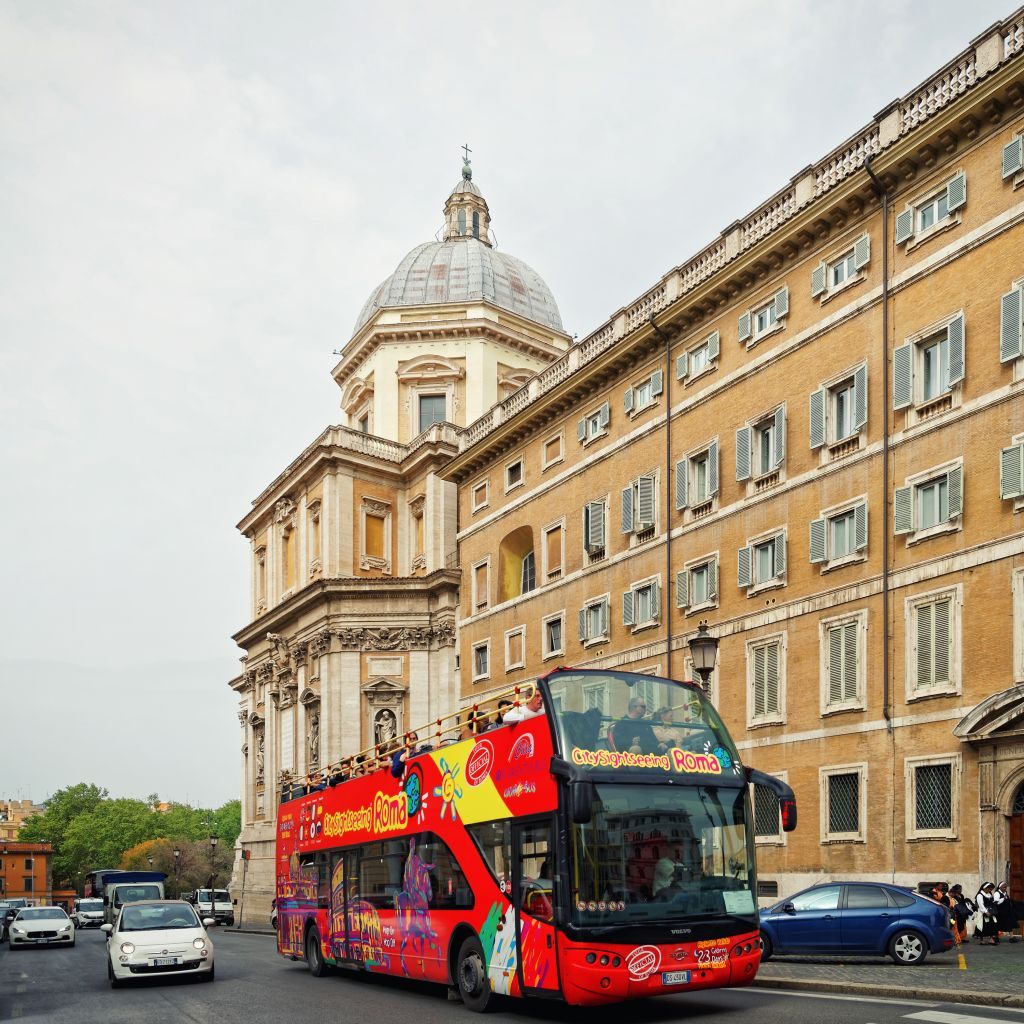 City Sightseeing Rome : Visite guidée en bus Hop-on Hop-off panoramique