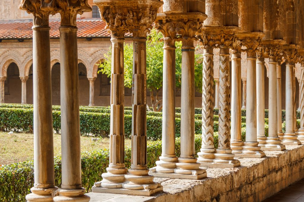 Chiostro di Santa Maria Nuova & Duomo di Monreale: Entrada + Postal PemCards