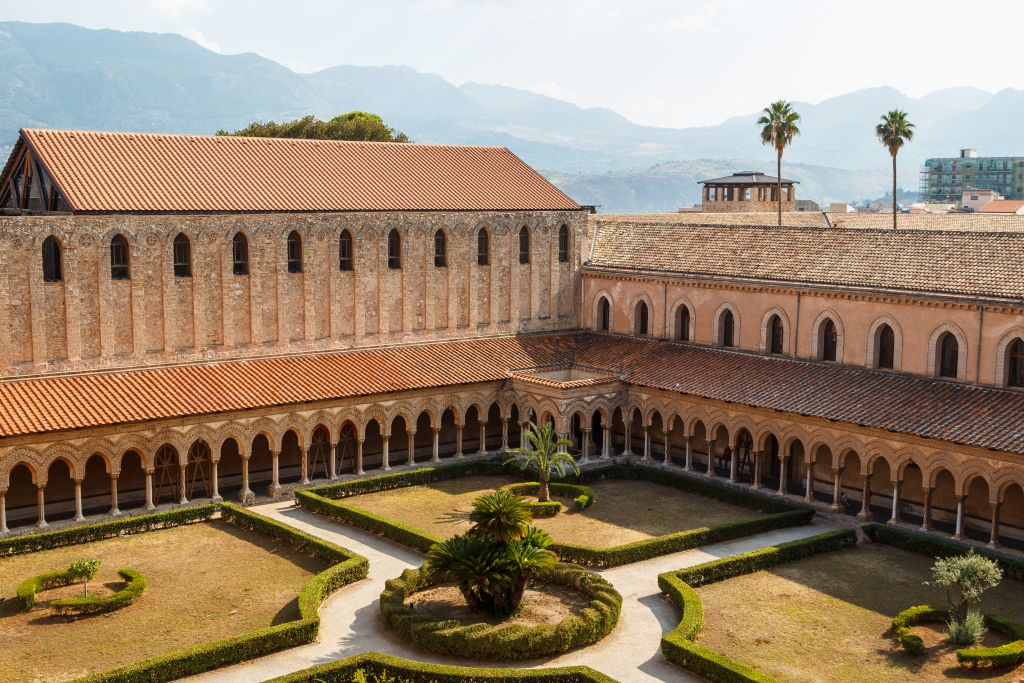 Chiostro di Santa Maria Nuova & Duomo di Monreale: Entrada + Postal PemCards