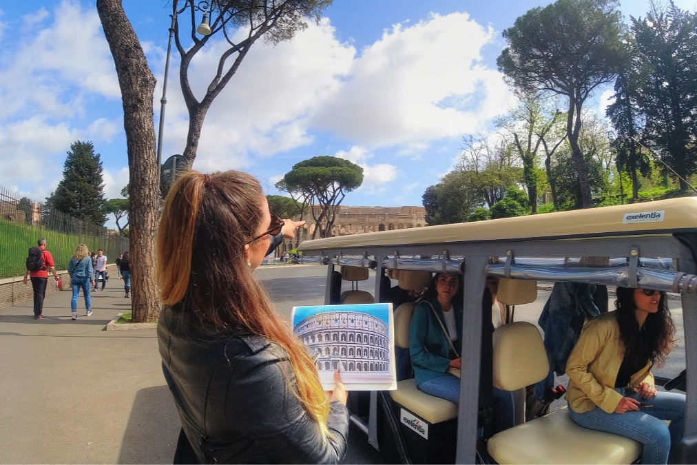 Rome: Panoramic Golf Cart Guided Tour
