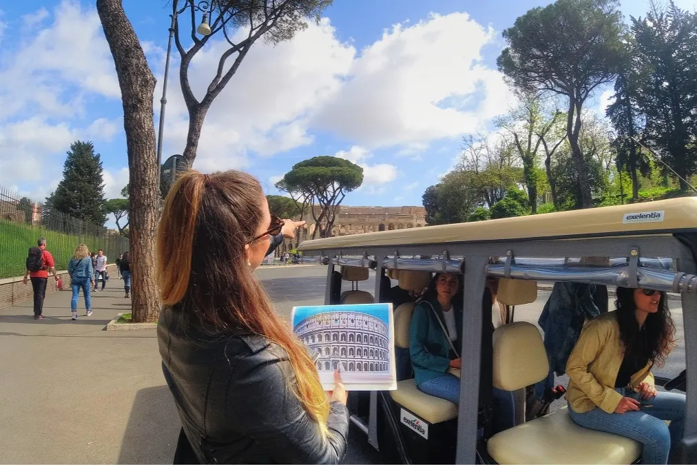 Rome: Panoramic Golf Cart Guided Tour