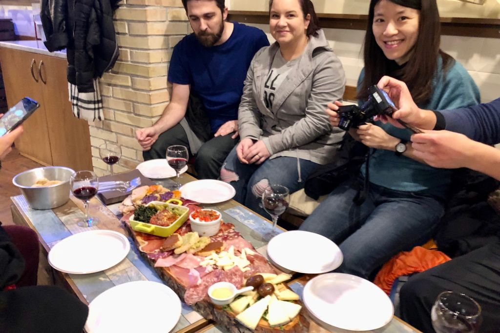 Rome by Night: Guide E-bike Tour with Salami, Cheese and Wine Tasting