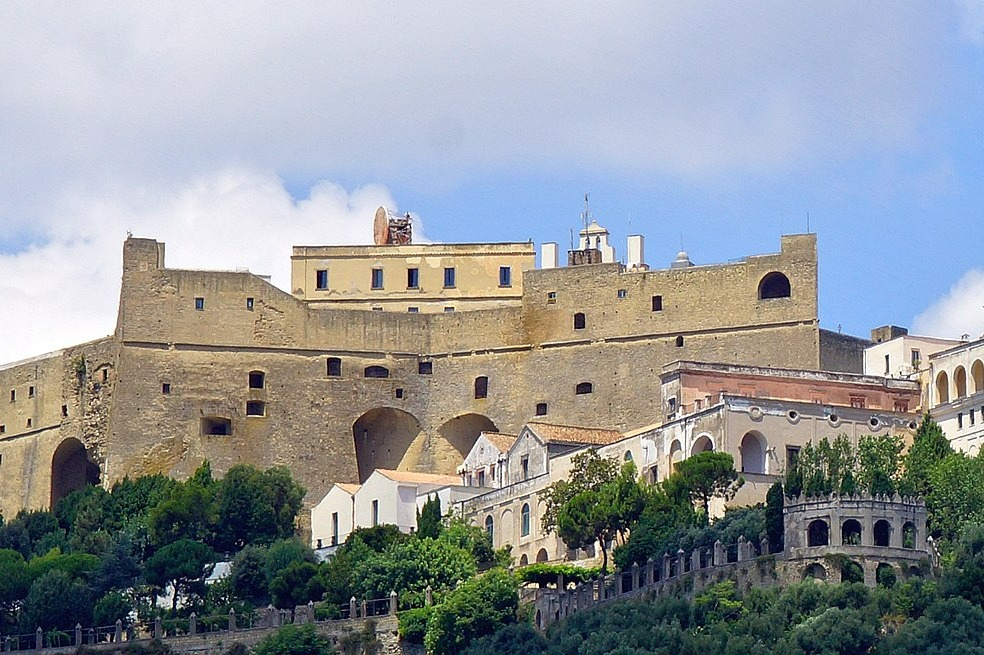 Naples: Castel Sant' Elmo with Pemcards Postcard