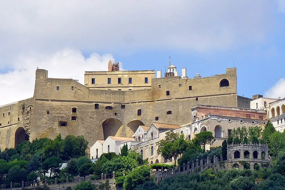 Naples: Castel Sant' Elmo with Pemcards Postcard