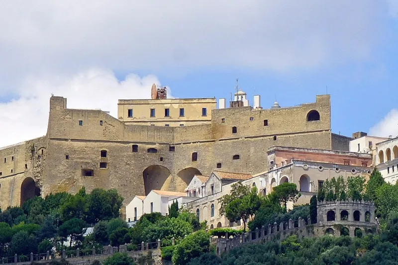 Naples: Castel Sant' Elmo with Pemcards Postcard