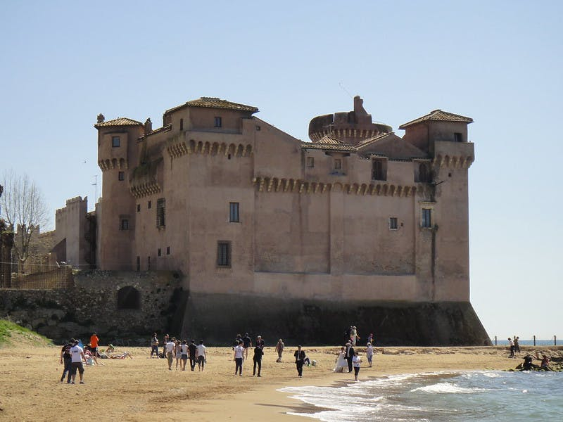 Château de Santa Severa: Billet d'entrée + Cartes postales Pemcards