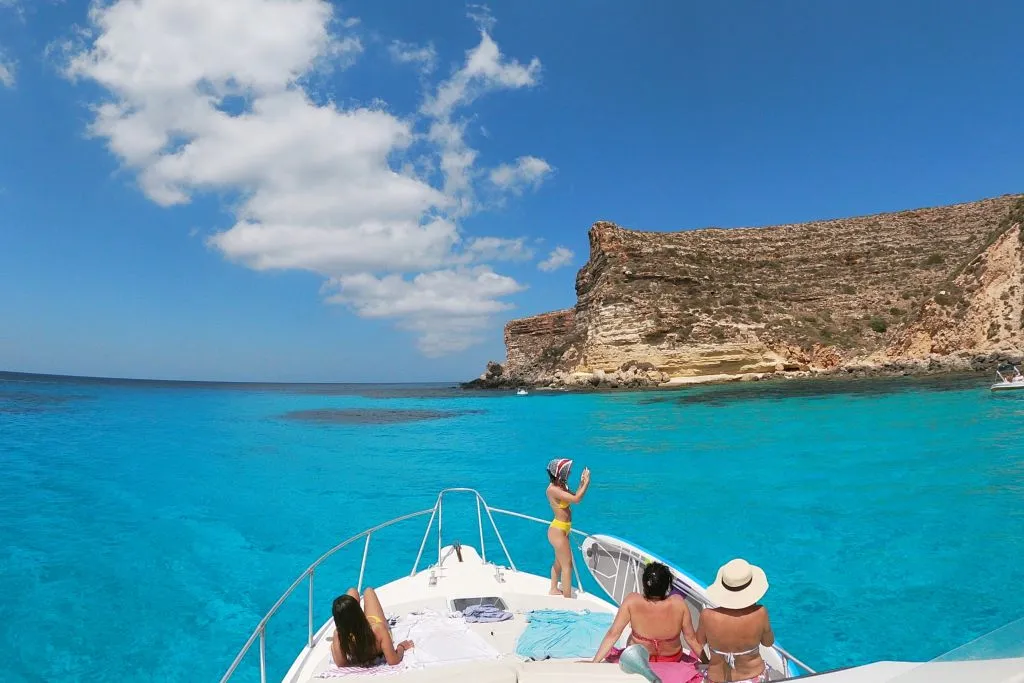 Tour in barca di Lampedusa