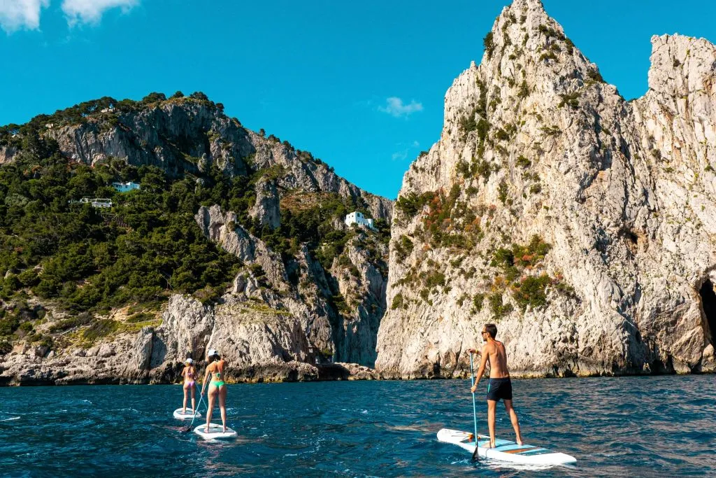 Stand Up Paddle Excursion in Capri: Caves and Beaches