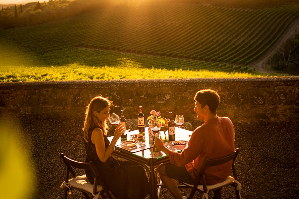 Sienne : Dégustation de vin, d'huile et de nourriture Mocenni Premium dans un vignoble de Toscane