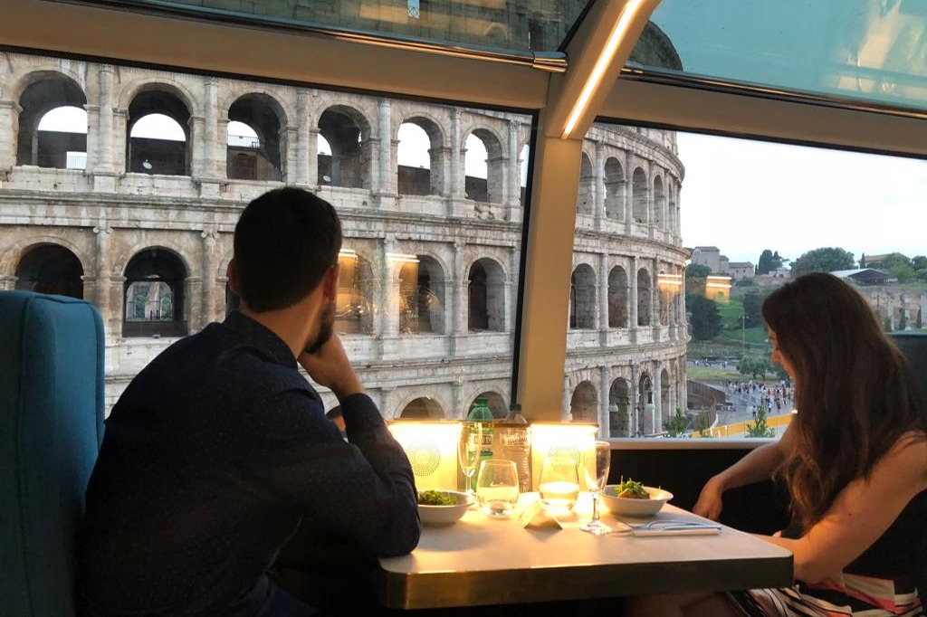 Rome: Panoramic Bus + Drink