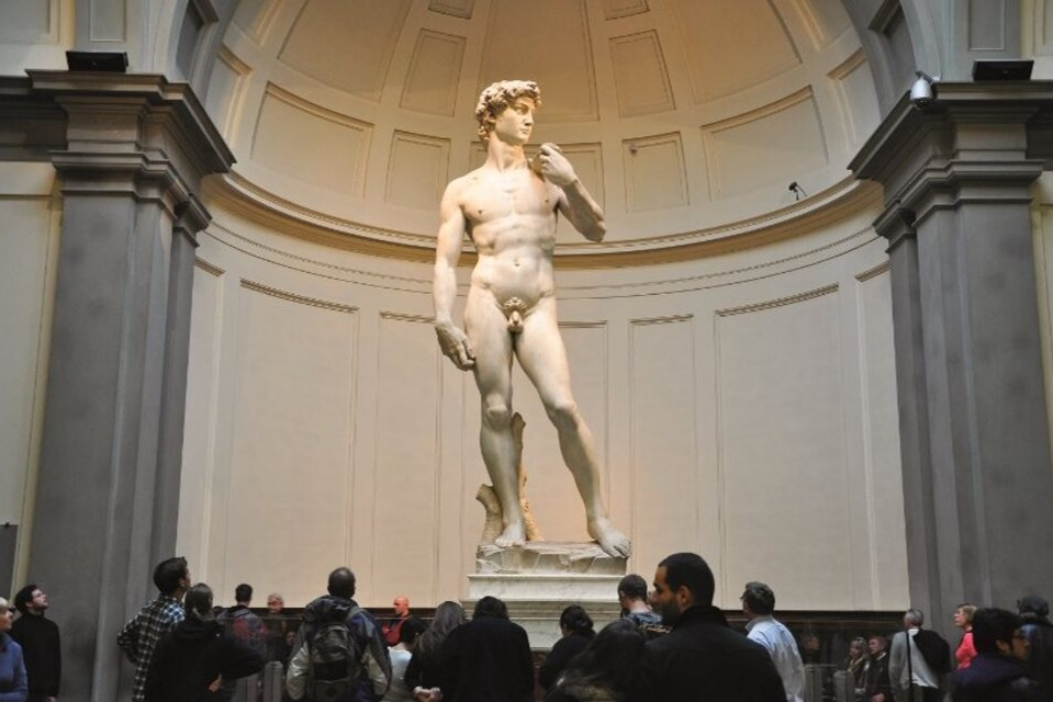 Galleria dell'Accademia e degli Uffizi: Tour guidato + viaggio di andata e ritorno da Roma