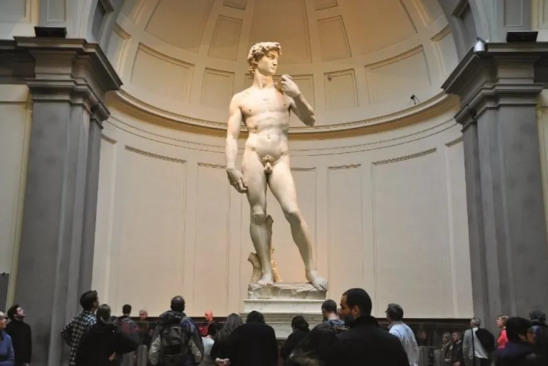 Galleria dell'Accademia e degli Uffizi: Tour guidato + viaggio di andata e ritorno da Roma