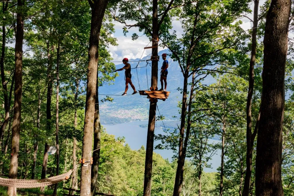 Accesso giornaliero al Parco Avventura del Lago di Como