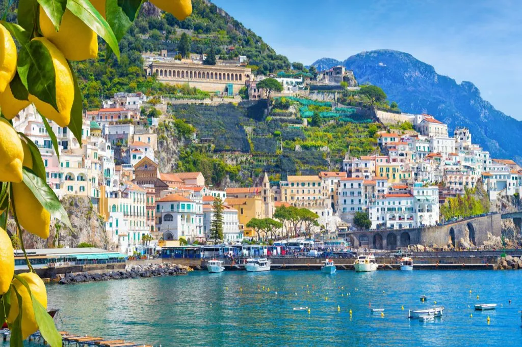 Amalfi & Positano: Boat Tour with Transfer From Pompeii