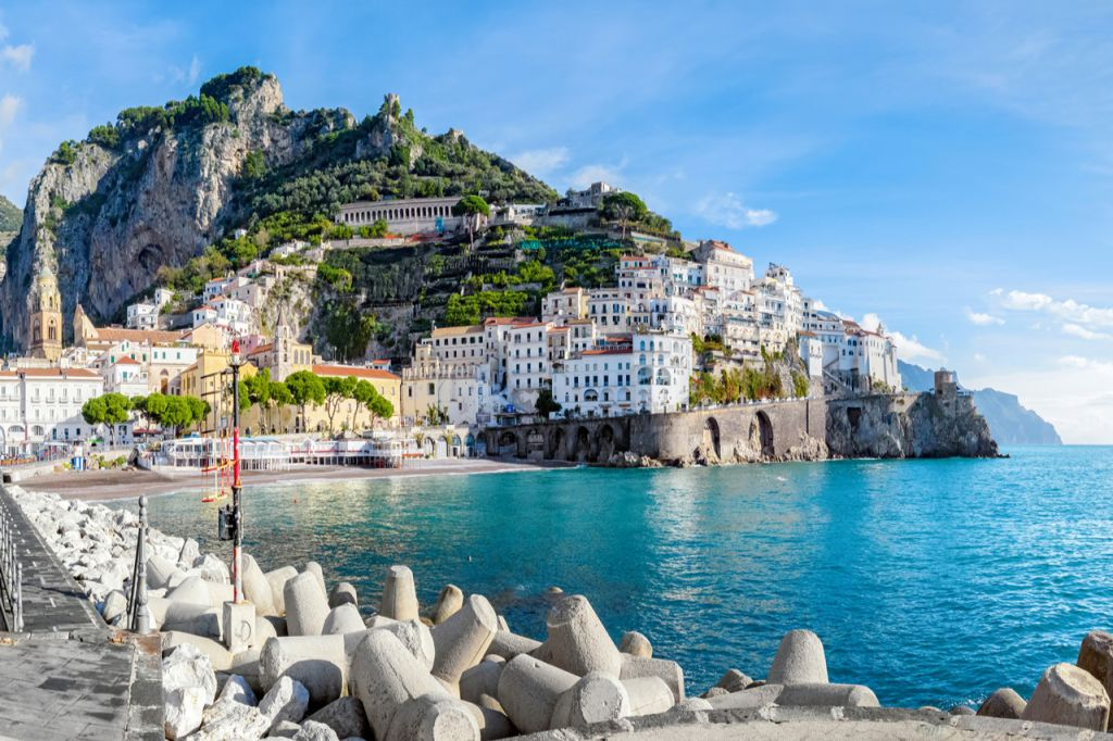 Amalfi & Positano: Boat Tour with Transfer From Pompeii