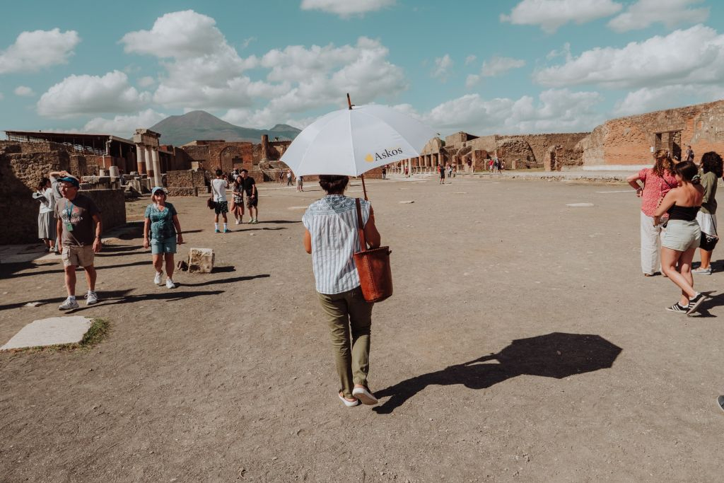 Pompeia e Herculano: bilhete de acesso rápido + tour guiado + ida e volta de Nápoles