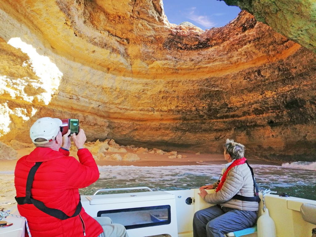 Benagil et la côte : Circuit complet des grottes en bateau depuis Portimão